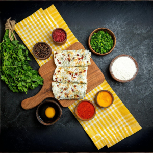 Chicken With Cheese Paratha Roll